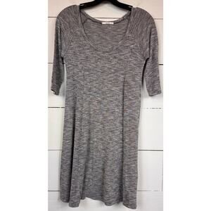 Acemi 3/4 Sleeve Gray Knit Dress Women's Size Large